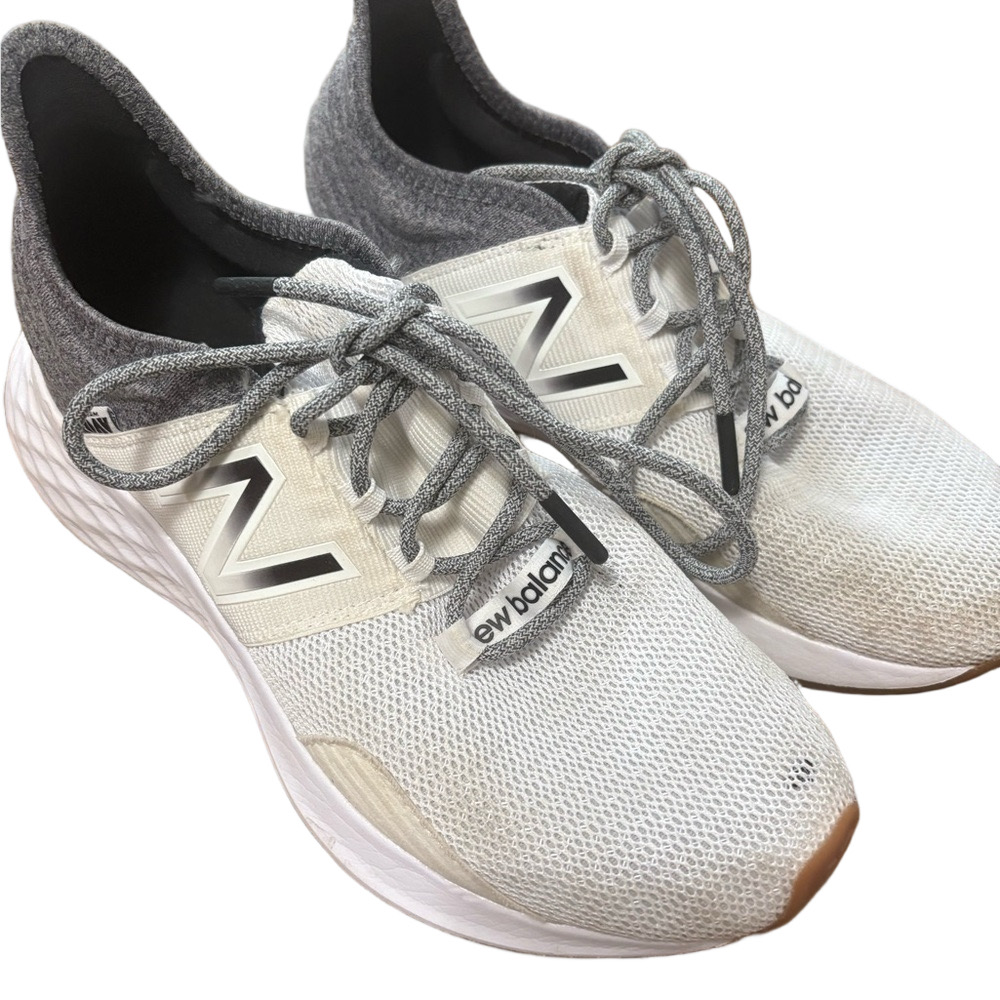 New Balance Mesh Sneakers in White and Gray